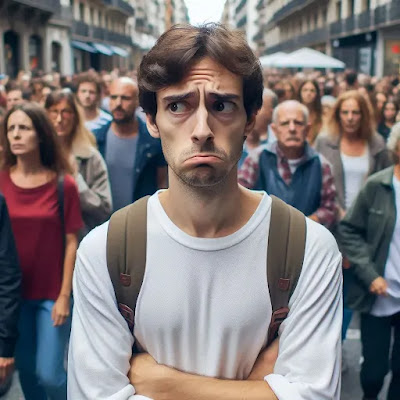 lelaki tidak percaya diri ilustrasi orang tidak percaya diri kebalikan dari dunning kruger effect